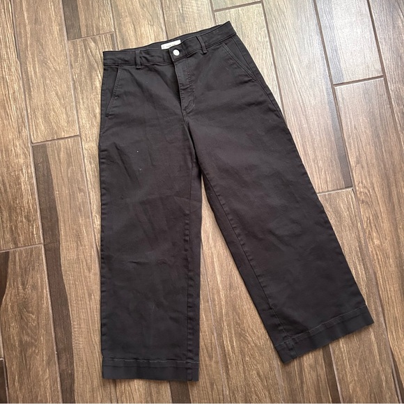 Everlane The Utility Wide Leg Pants in Black Sz 10R - Picture 3 of 10